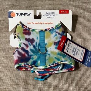 NWT Top Paw Fashion Comfort Vest Harness Tie Dye XS